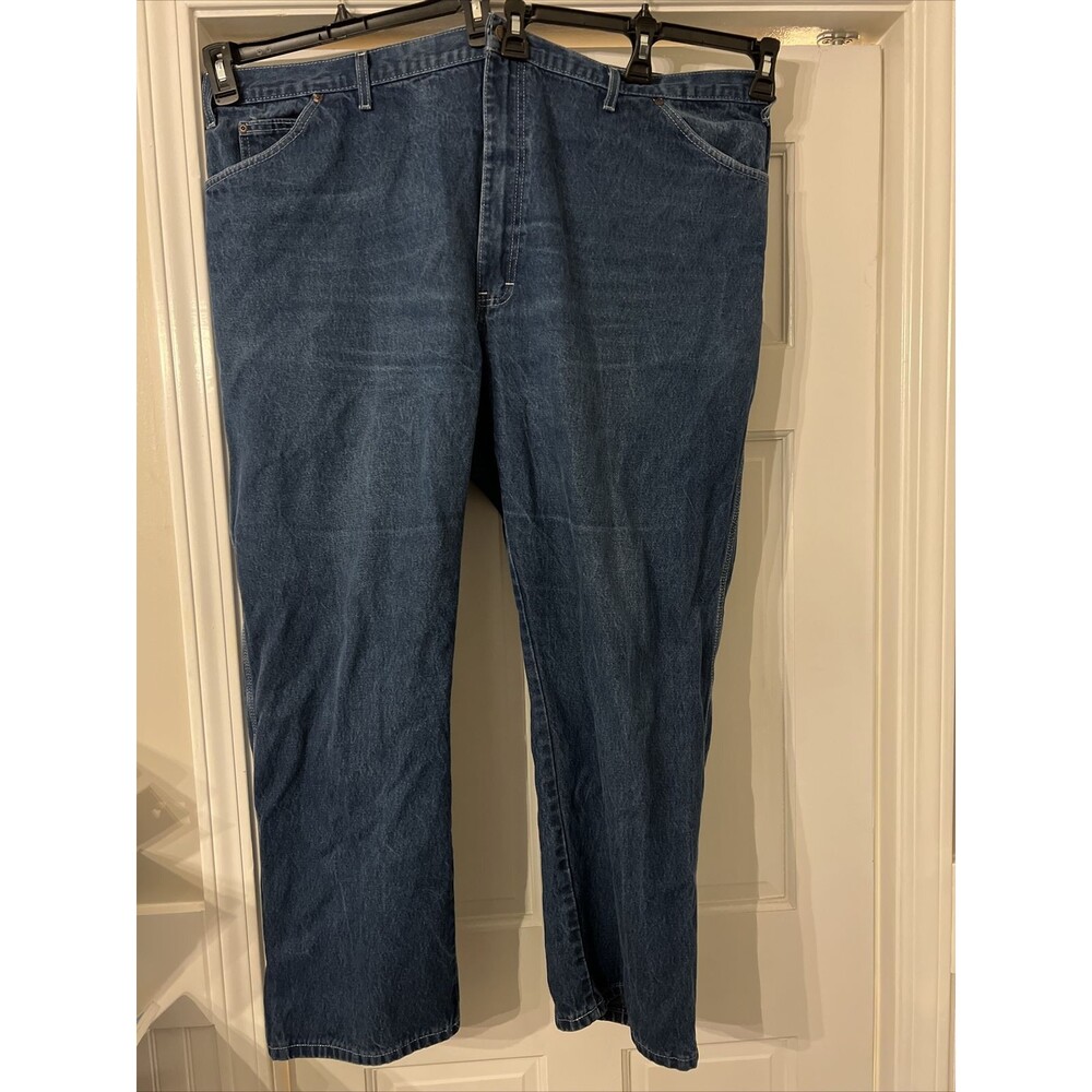 Dickies Mens Carpenter Jeans Size 48x29 Blue Denim Regular Fit Straight Leg Pant